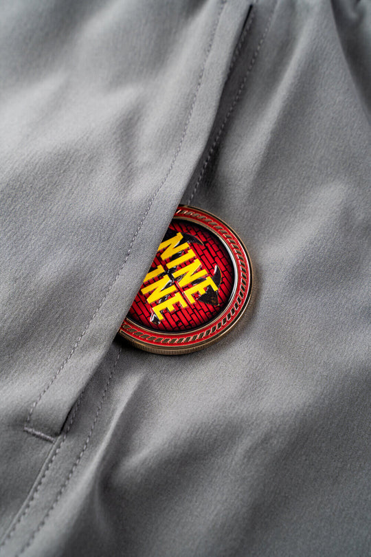 Stained Glass Firefighter - Challenge Coin