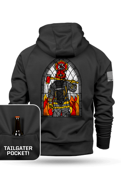 Stained Glass Firefighter - Tailgater Hoodie