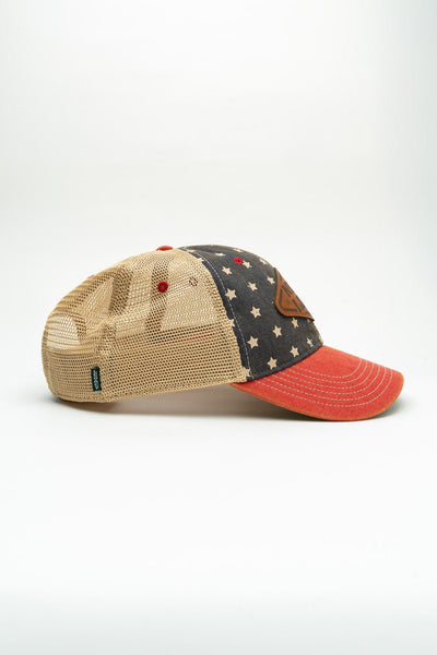 Stencil Patch Logo - Old Favorite Trucker Mesh Back Hat