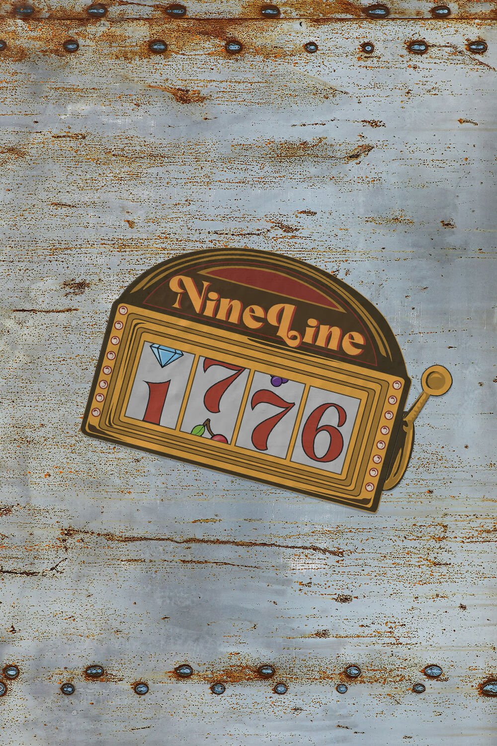 1776 Slot Machine Sticker Design – Nine Line Apparel