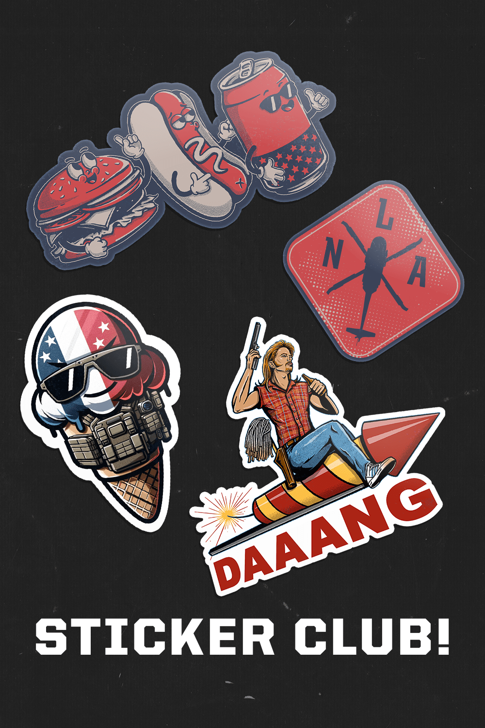 Sticker Club - Monthly Sticker Pack – Nine Line Apparel