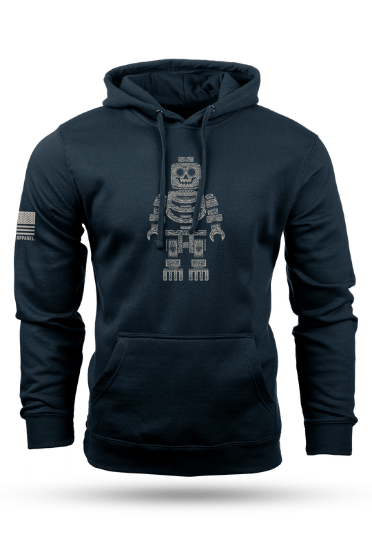Sugar Skull Block Head - Hoodie
