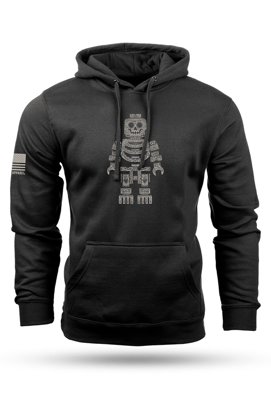 Sugar Skull Block Head - Hoodie