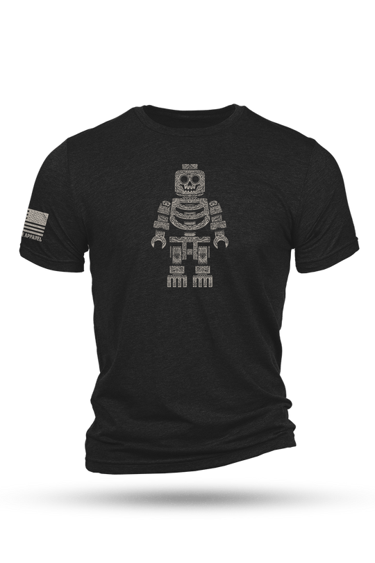 Sugar Skull Block Head - T-Shirt