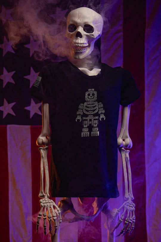Sugar Skull Block Head - T-Shirt