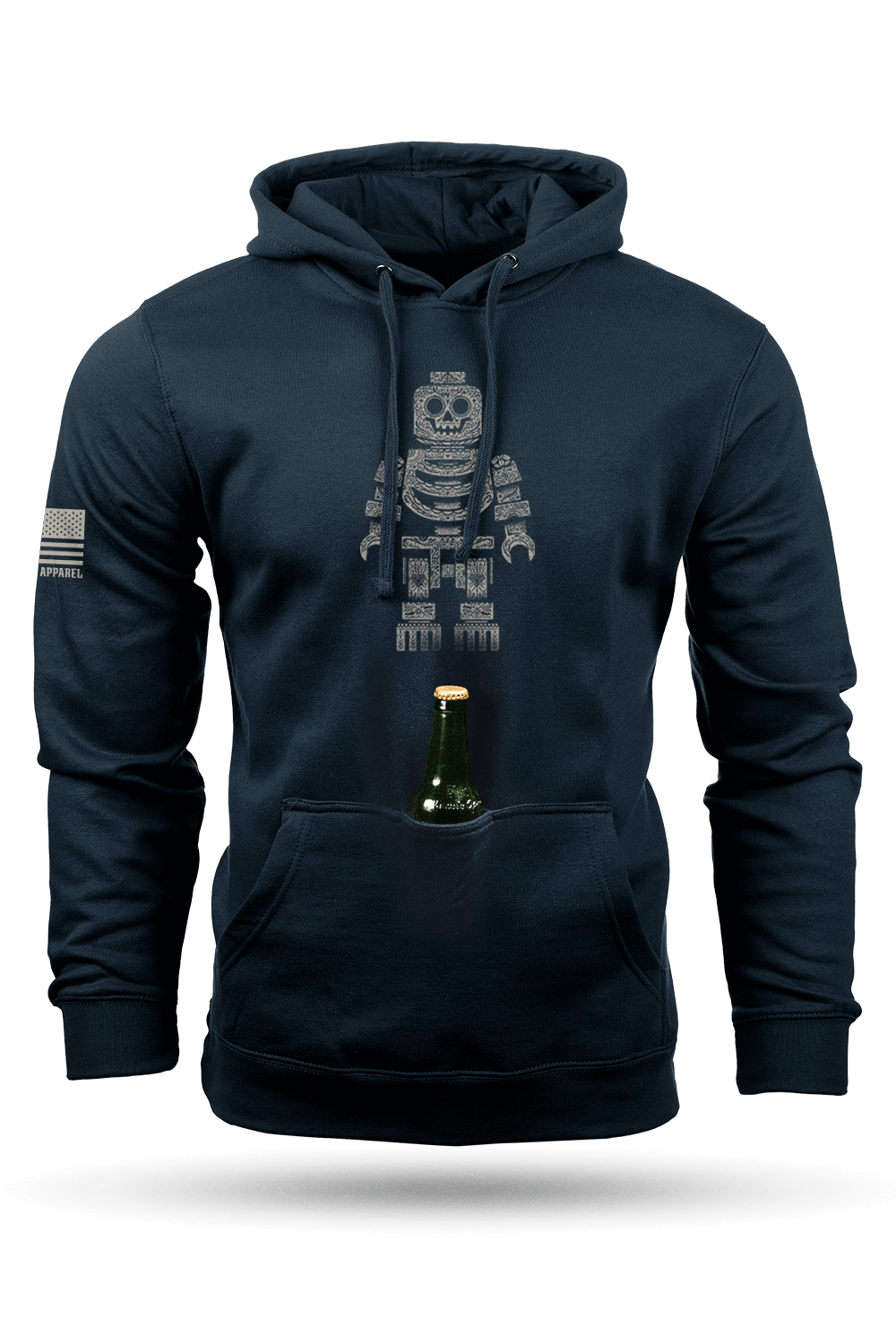 Sugar Skull Block Head - Tailgater Hoodie