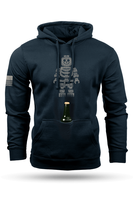 Sugar Skull Block Head - Tailgater Hoodie