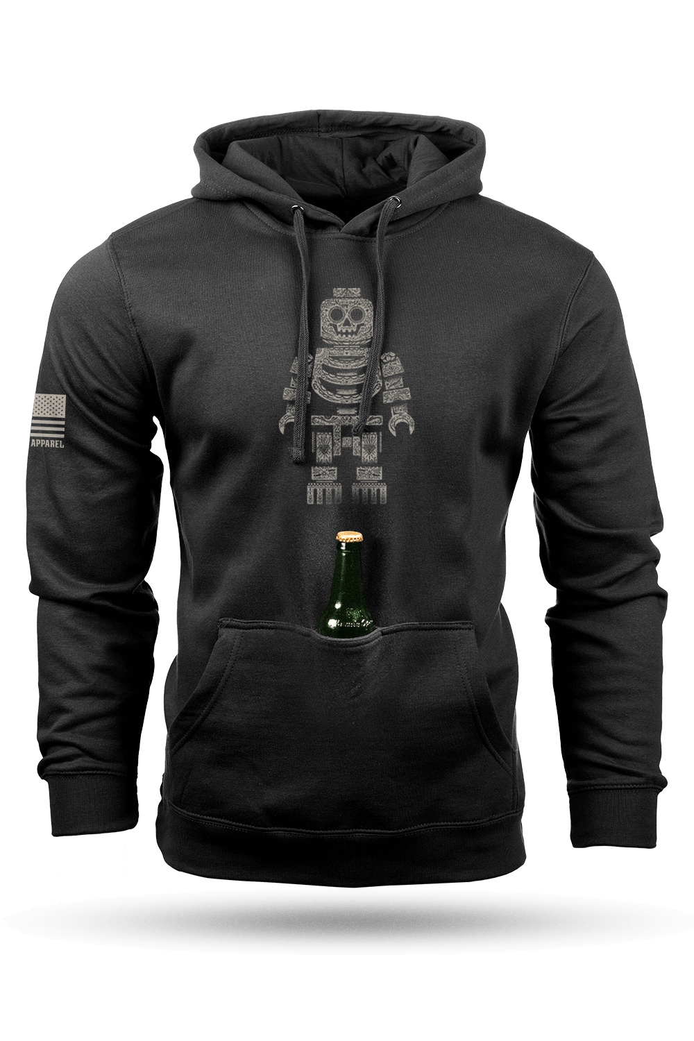 Sugar Skull Block Head - Tailgater Hoodie