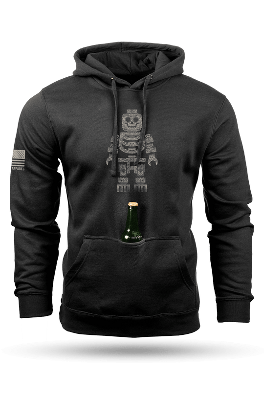 Sugar Skull Block Head - Tailgater Hoodie
