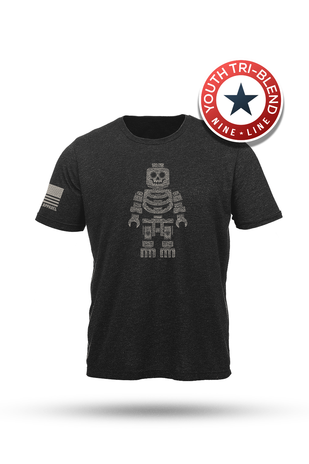 Sugar Skull Block Head - Youth T-Shirt