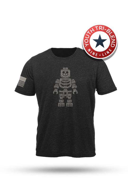Sugar Skull Block Head - Youth T-Shirt