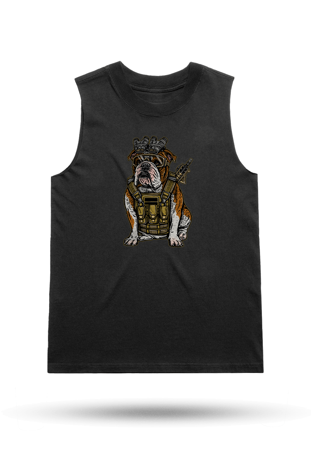Tactical Bull Dog - Women's Boyfriend Tank Top