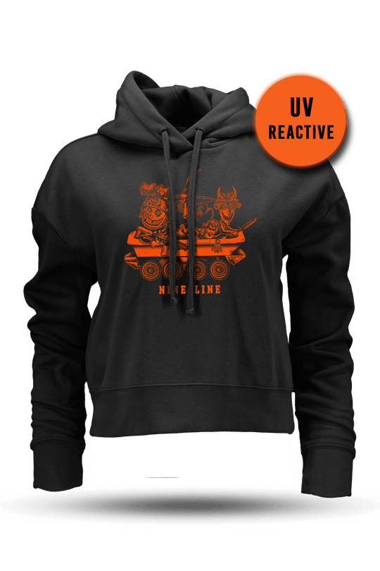 Tactical Nightmare - UV Reactive Women's Boxy Hoodie