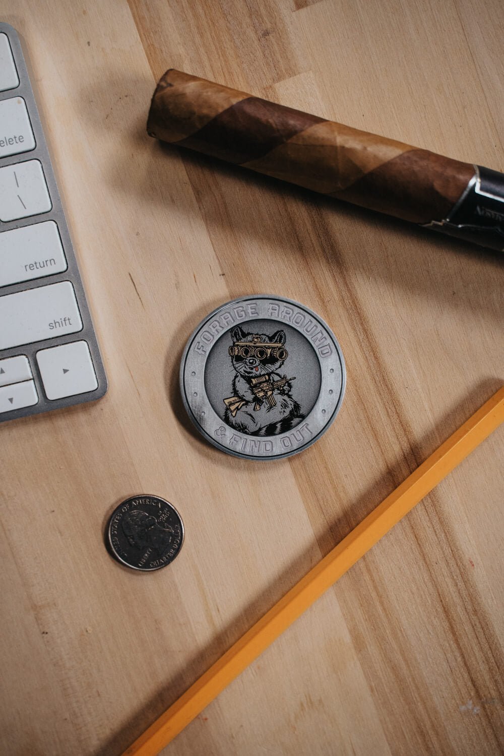 Tactical Trash Panda Challenge Coin