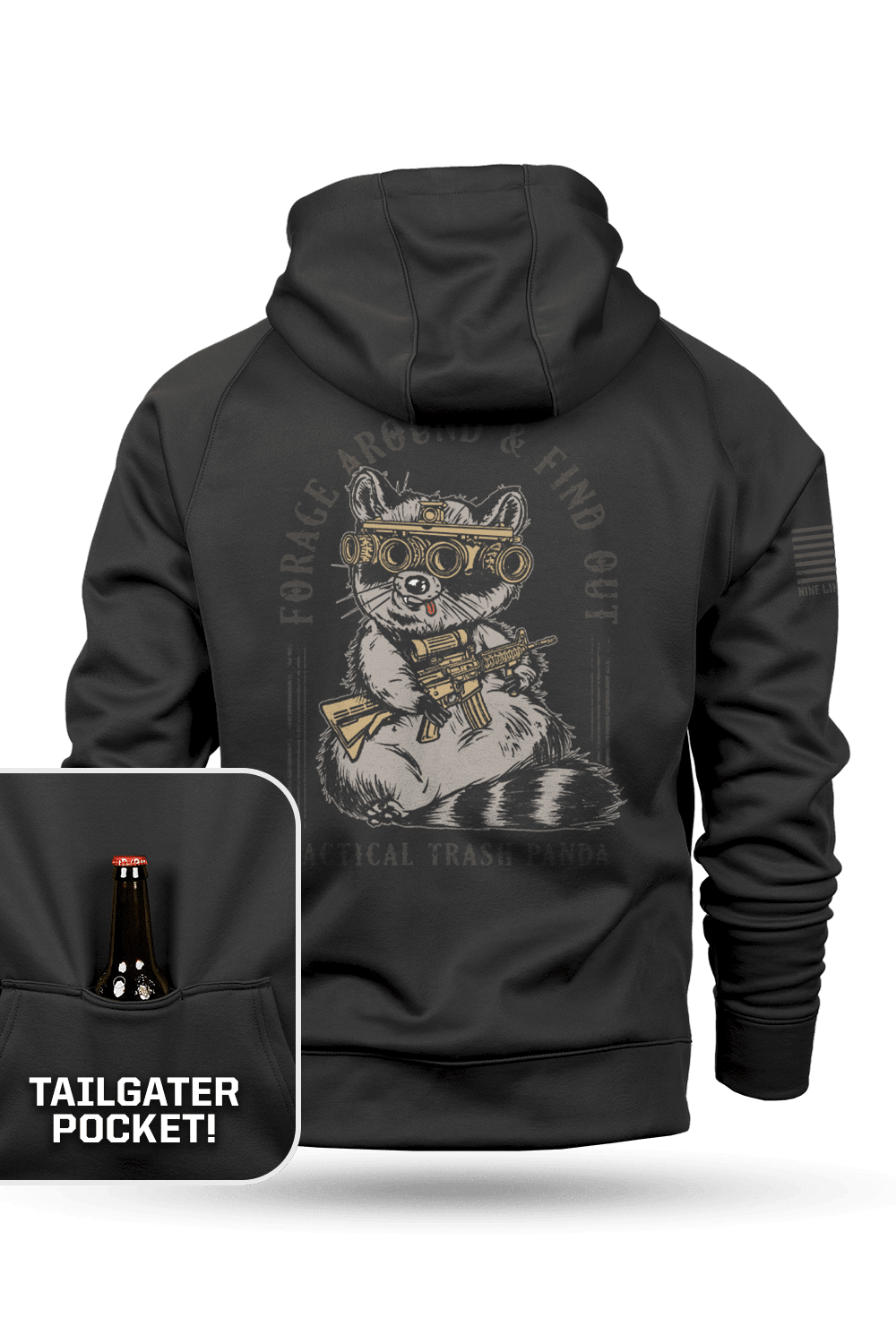 Tactical Trash Panda - Raglan Tailgater Hoodie