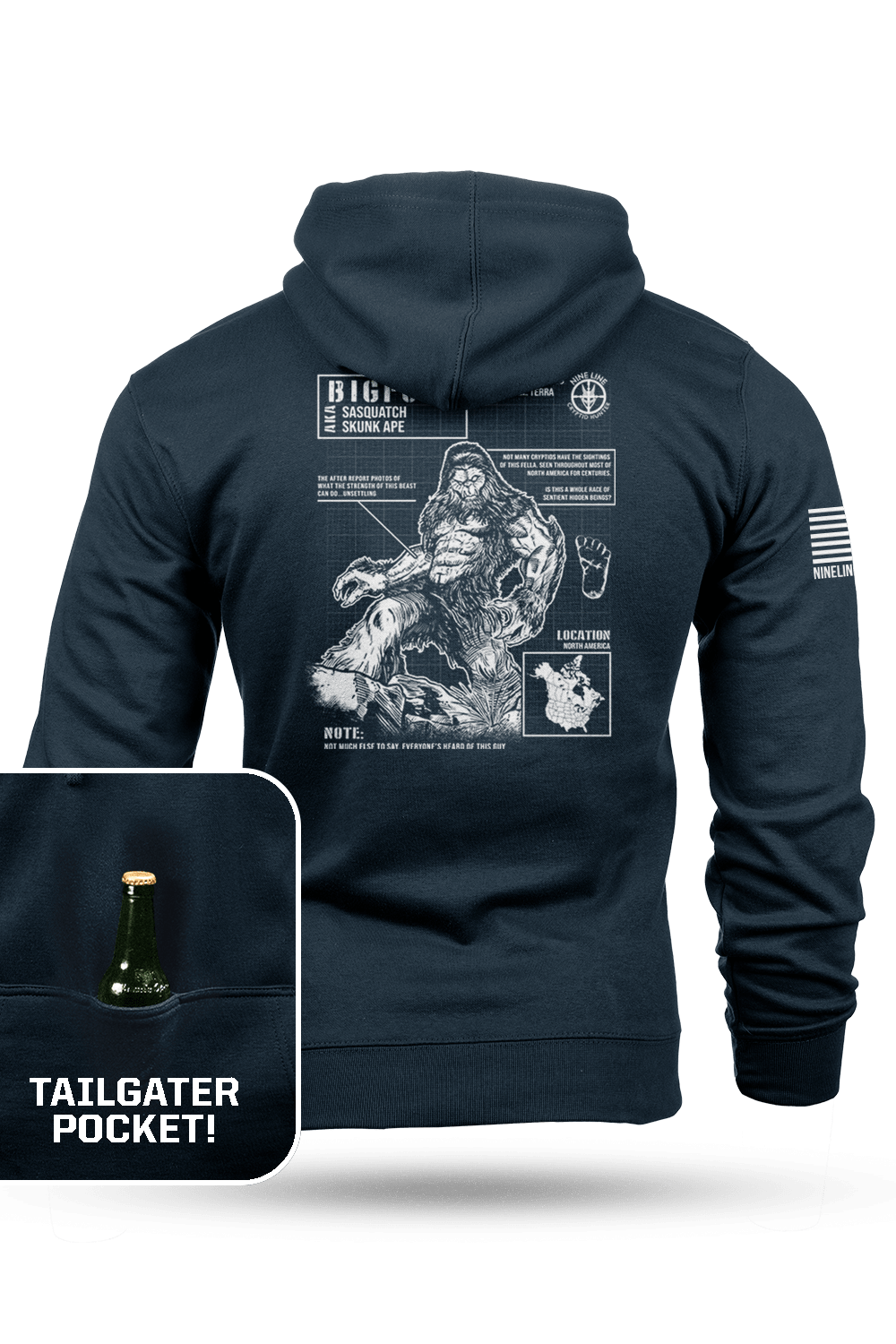 Tailgater Hoodie - Bigfoot (NLA Cryptid Hunters)