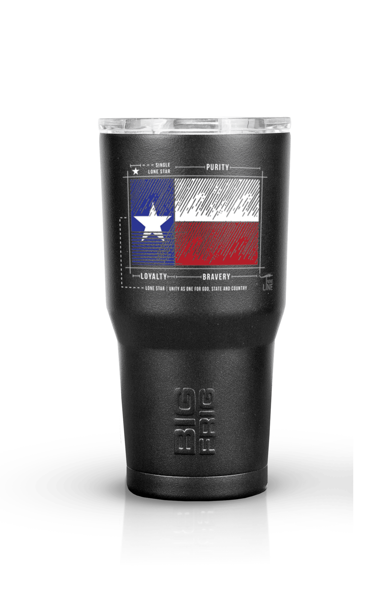 Texas Flag Schematic﻿﻿ - Big Frig Tumbler