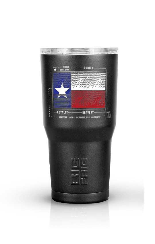 Texas Flag Schematic﻿﻿ - Big Frig Tumbler