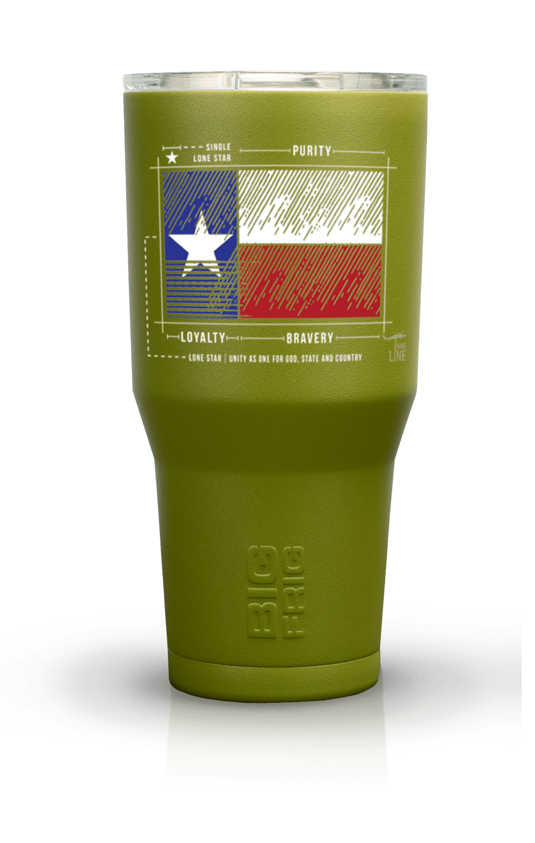 Texas Flag Schematic﻿﻿ - Big Frig Tumbler