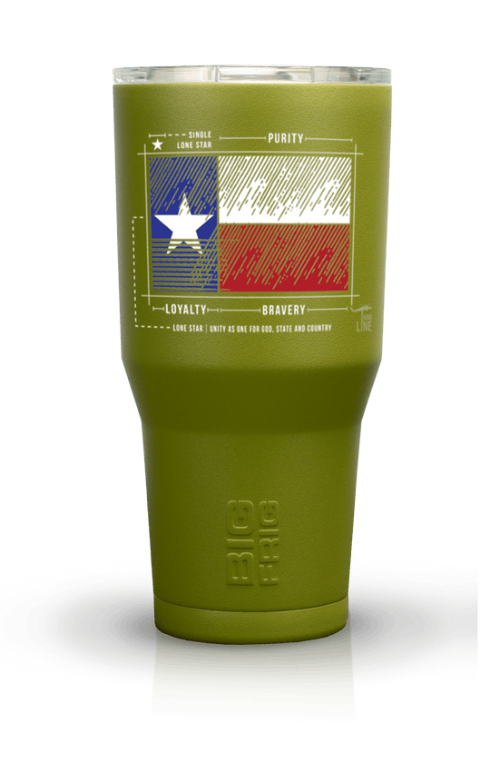 Texas Flag Schematic﻿﻿ - Big Frig Tumbler