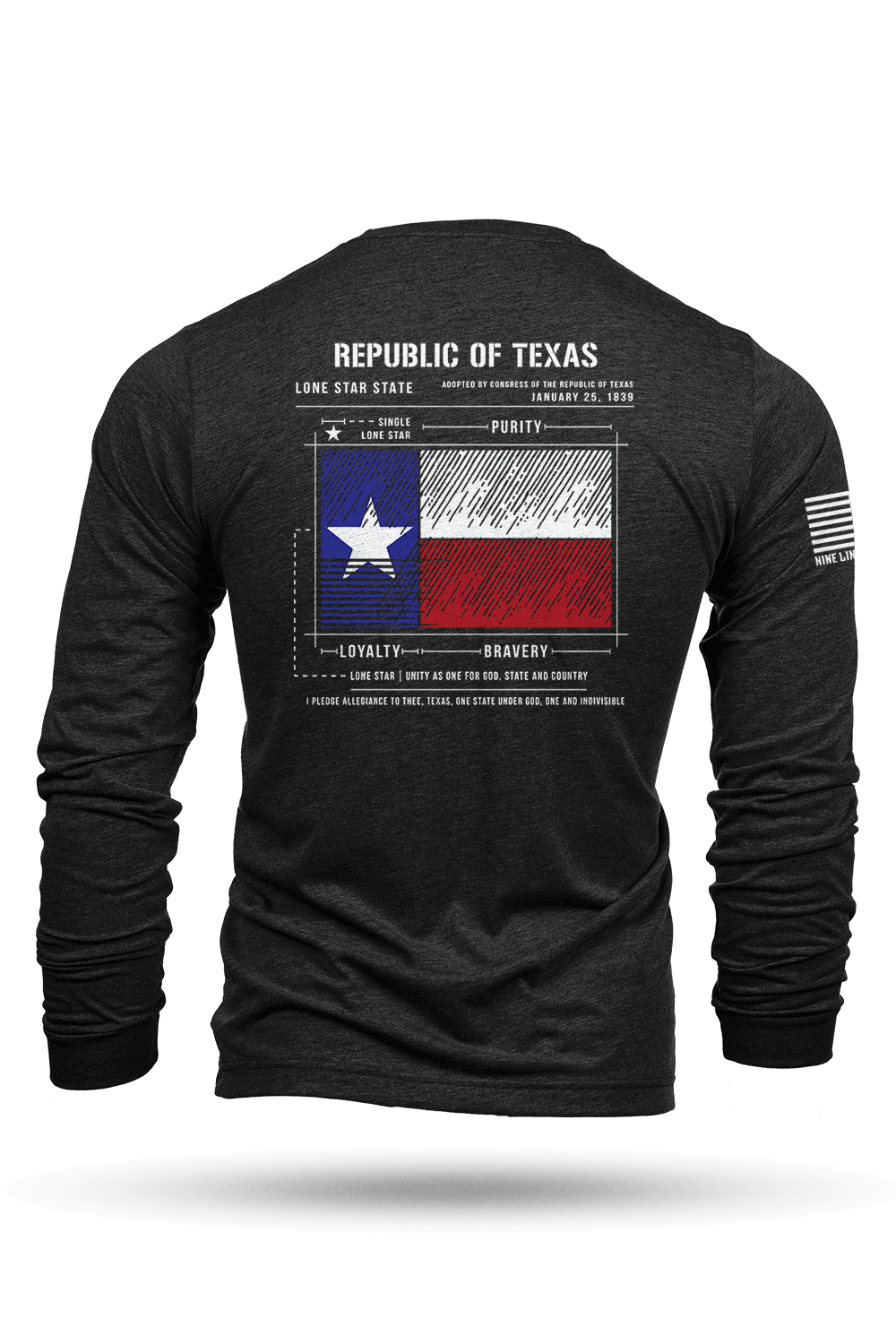 Texas Flag Schematic – Nine Line Apparel Texas Flag Schematic – Nine Line Apparel