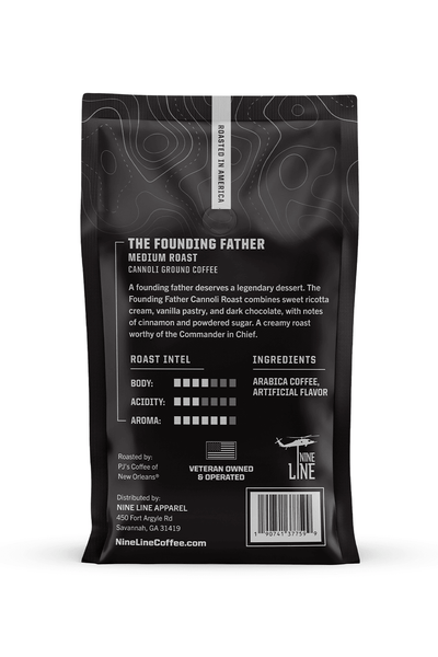 The Founding Father Cannoli Roast - Ground Coffee | 12OZ