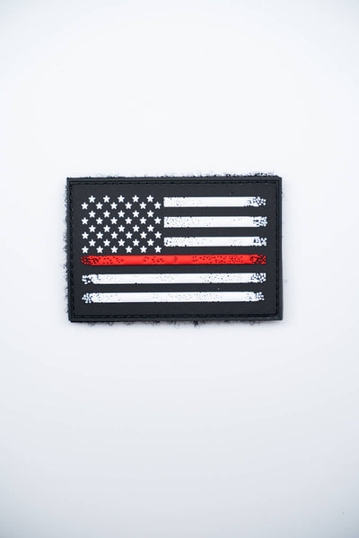 Thin Red Line PVC Patch