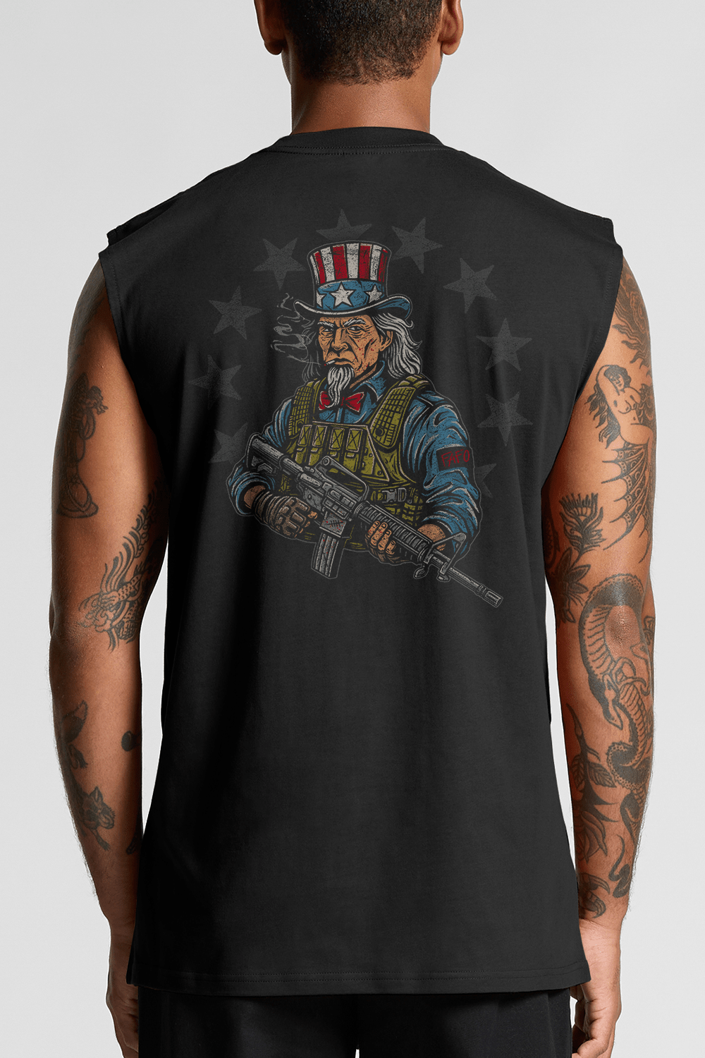 Uncle Sam 250th - Men's Muscle Tank Top