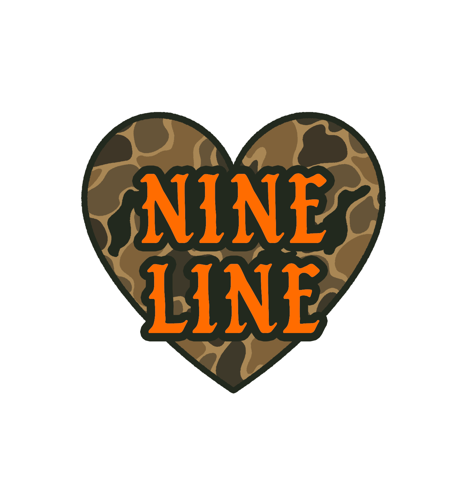 Heart Camo Women's Zip Up