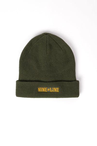Waffle Knit Cuffed Beanie
