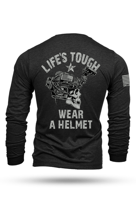 Wear a Helmet - Long - Sleeve Shirt