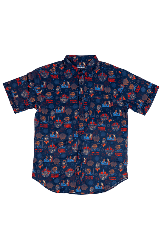 Welcome to Earth - Short Sleeve Button Down