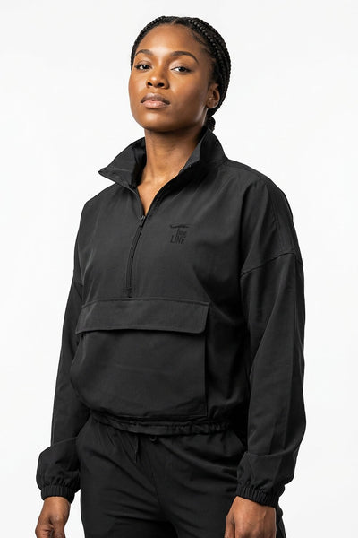 Women's 1/4 Zip Pullover Jacket - Silicone Logo