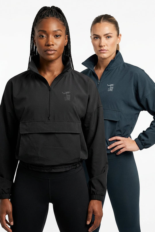 Women's 1/4 Zip Pullover Jacket - Silicone Logo