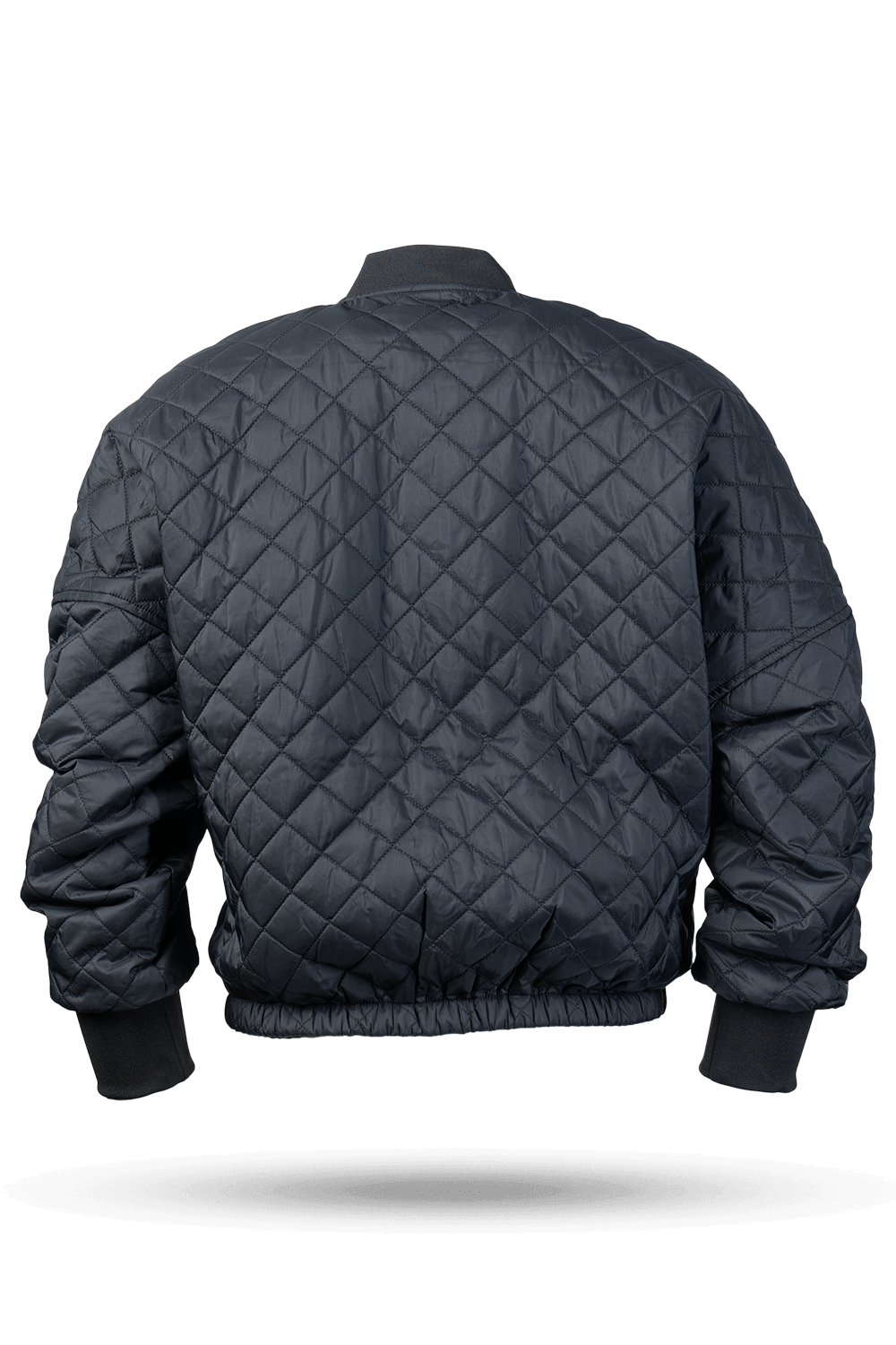 Women s Boxy Quilted Jacket Deconstructed Logo Black S