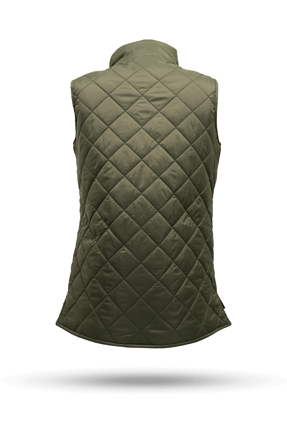 Women's Diamond Quilted Vest with Dropline Logo