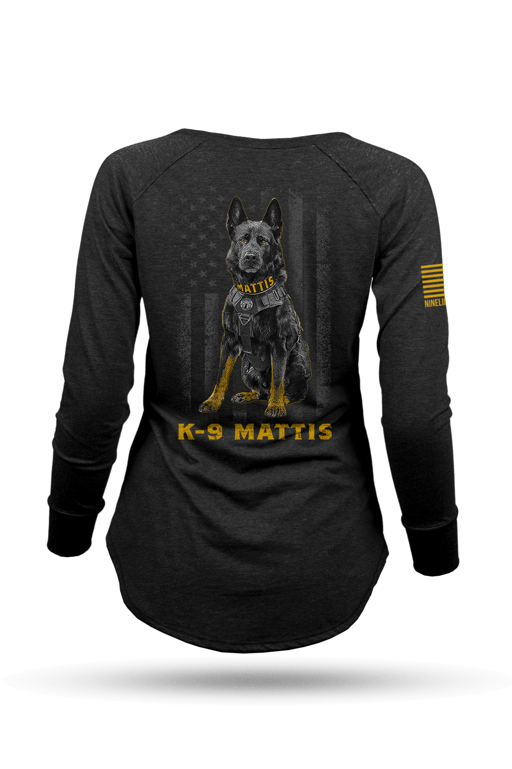 Women's Long-Sleeve Shirt - Project K-9 Hero K-9 Mattis