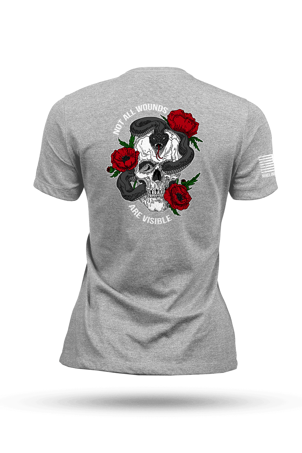 Women's T-Shirt - Fight The War Within Skull