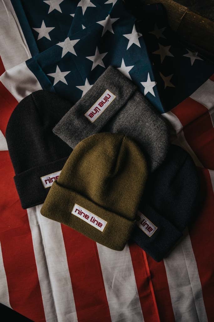 American Made Knit Cuffed Beanie - Nine Line Apparel