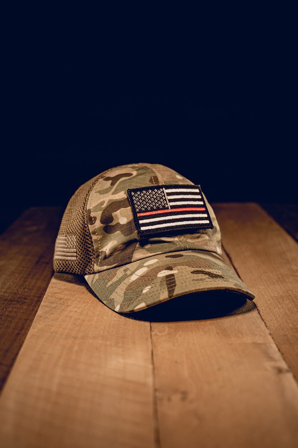 American Made Mesh Back Hat with Patch - Nine Line Apparel