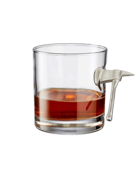 American Made Whiskey Glass With Embedded Fire Axe - Nine Line Apparel