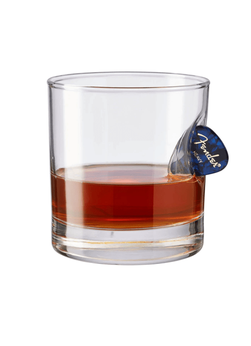 American Made Whiskey Glass with Embedded Guitar Pick - Nine Line Apparel
