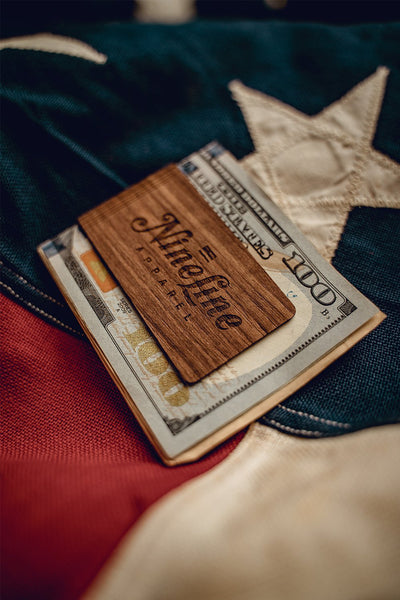 American Made Wooden Money Clip - Nine Line Apparel