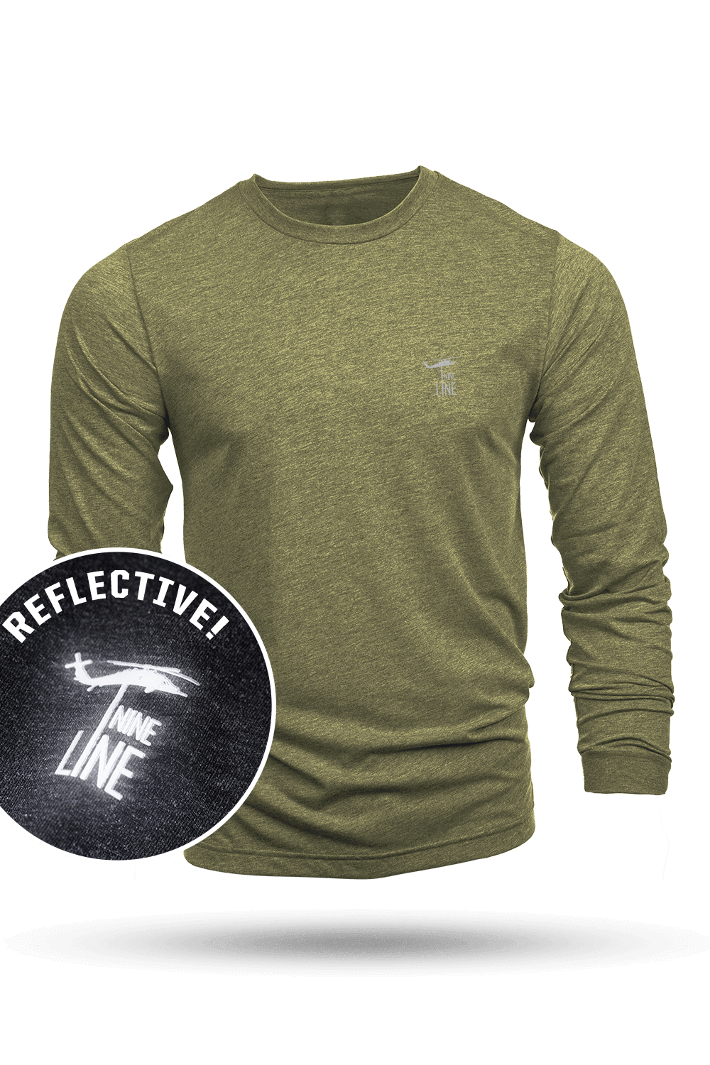 Athletic Long-Sleeve T-Shirt 3-Pack - Reflective - Core - Nine Line Apparel