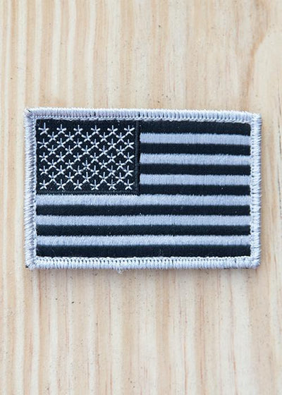 Black and White American Flag Patch - Nine Line Apparel