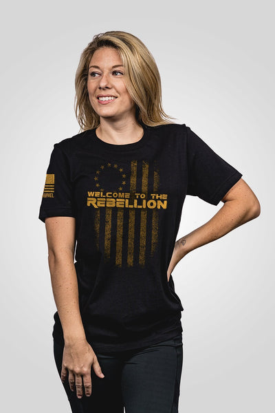 Boyfriend Fit T-Shirt - Welcome to the Rebellion - Nine Line Apparel