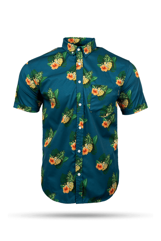 Casual Button Down Shirt - Pineapple Grenade Collection - Nine Line Apparel