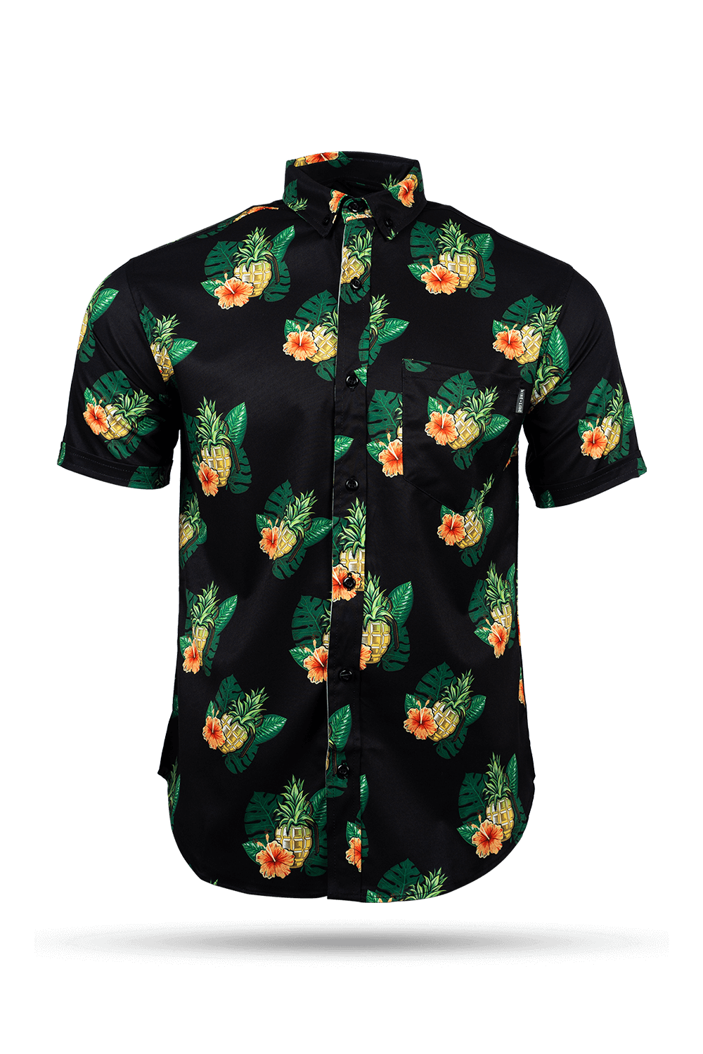 Casual Button Down Shirt - Pineapple Grenade Collection - Nine Line Apparel