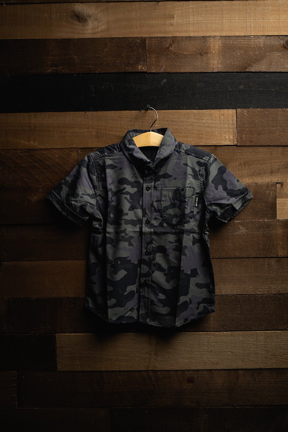 Youth Camo Collection - Casual Button Down Shirt, Dark Camo / 3T Youth Camo Collection - Casual Button Down Shirt, Dark Camo / 3T