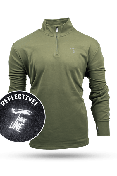 Champion™ Athletic 1/4 Zip Jacket with Reflective Drop Line - Nine Line Apparel